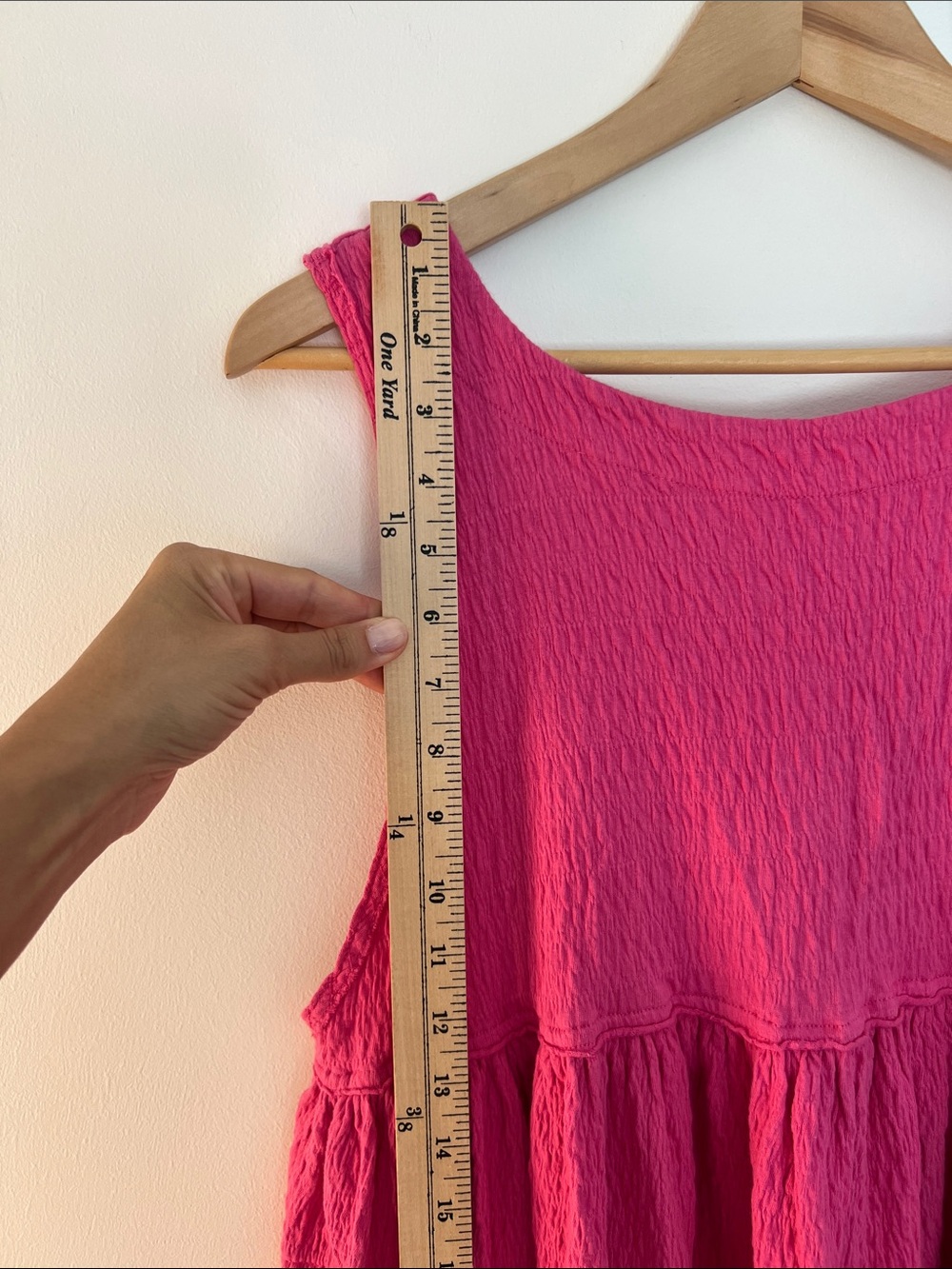 free people beach hot pink textured mini dress, size small - Picture 8 of 10